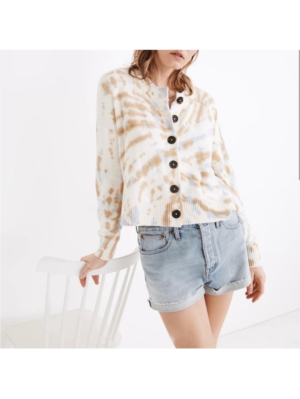 Madewell Tie-Dye Broadway Cardigan Sweater